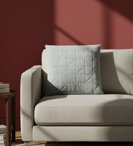 Home Deco and More Velvet Rhinestones Square Filled And Vaccumed Cushion, Green, 40x40-cm, Packshot View