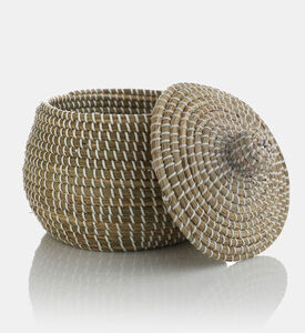 Seagrass Lidded Basket