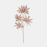 Artificial Glitter Leaves Branch