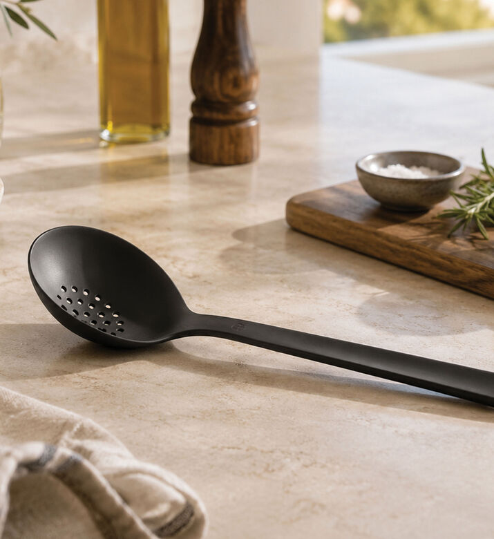Eva Solo Nylon Ladle With Holes, 85x270x40-mm, Black, Packshot View