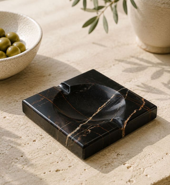 Marble and Beyond Broad-rest Cigar Ashtray, Packshot View