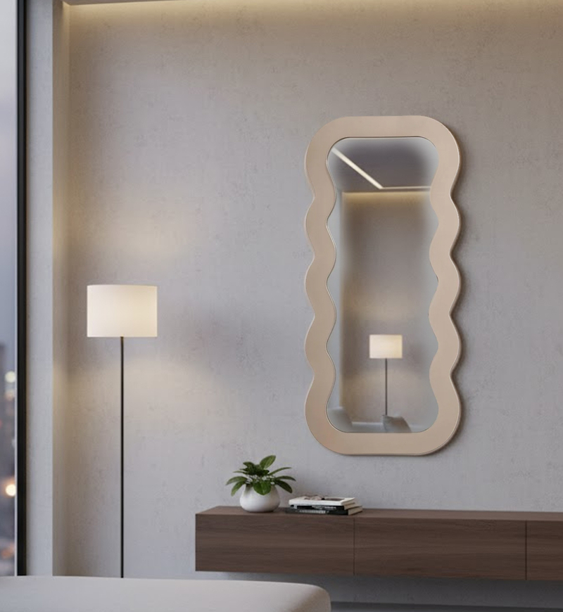 Glass Wave-shape Mirror