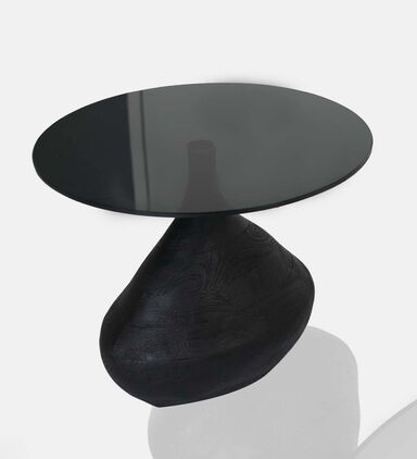 Tally Wooden Glass Side Table