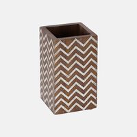 Wood Wave-print Square Tumbler