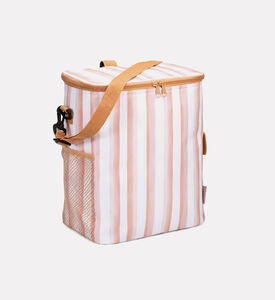 Home Deco and More Striped Cooler Lunch Bag, Pink, Packshot View