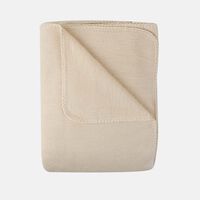 Inupy Plain Cotton-blend Throw