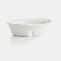Oval Divided Baking Dish 28x22cm