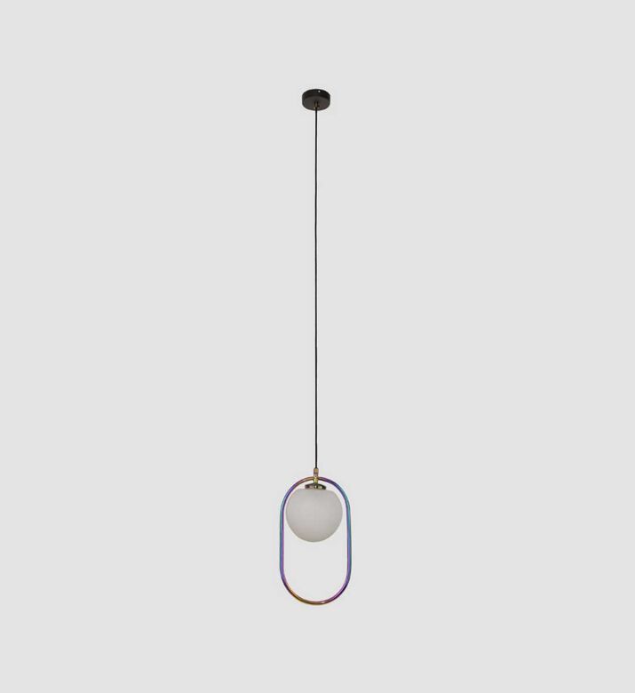 On Circle Iron Globe Pendant Lamp