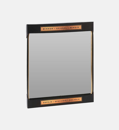 Glass Golden-rim Rectangular Mirror