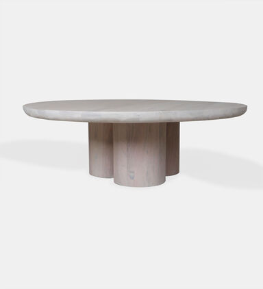 Spherical Acacia Wood Coffee Table