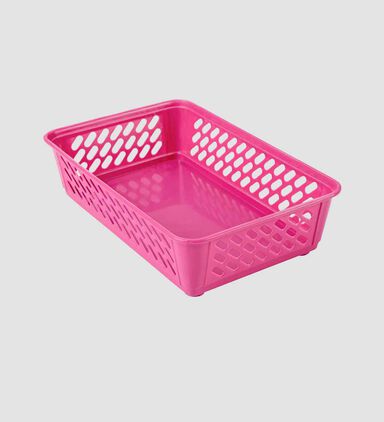 Plastic Rectangular Basket 16 X 23.5 X 6 Cm