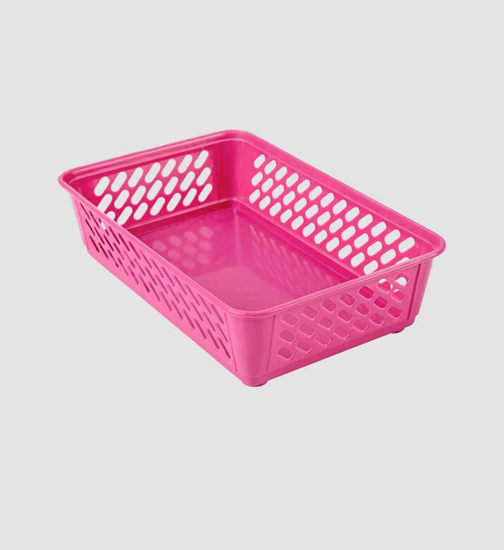 Plastic Rectangular Basket 16 X 23.5 X 6 Cm