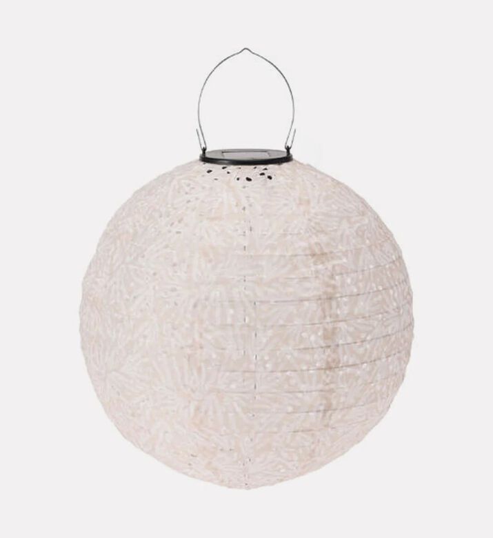 Home Deco and More Solar Ball Lantern 30 Cm, White, Packshot View