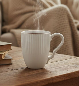 Home Deco and More Gradient Ribbed-edge Mug, Packshot View
