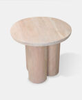 Spherical Acacia Wood Side Table