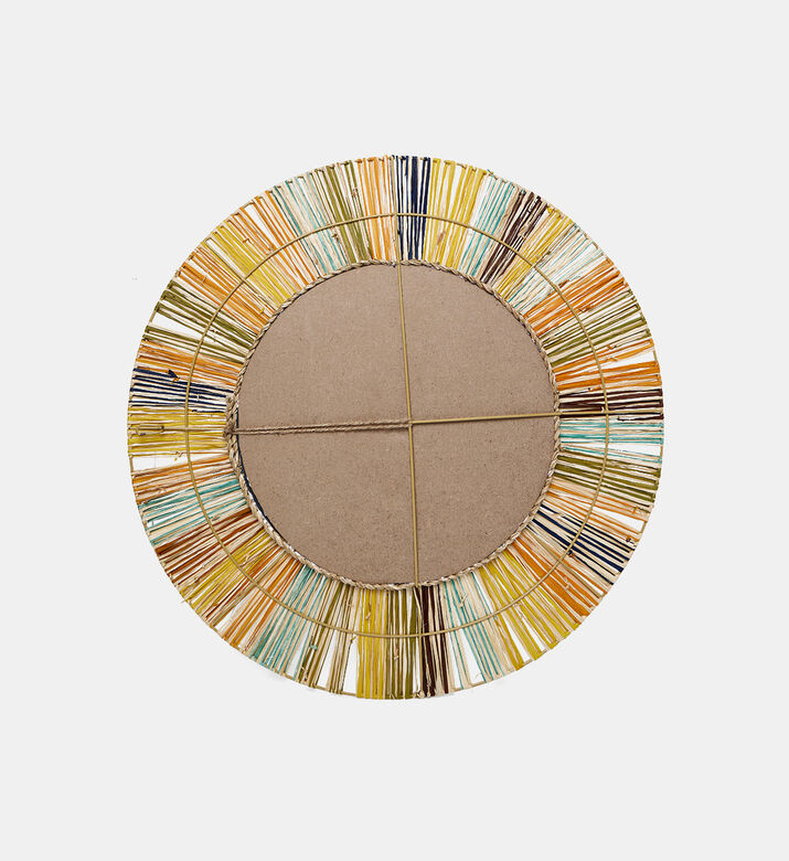 Straw Grass Embellished Mirror
