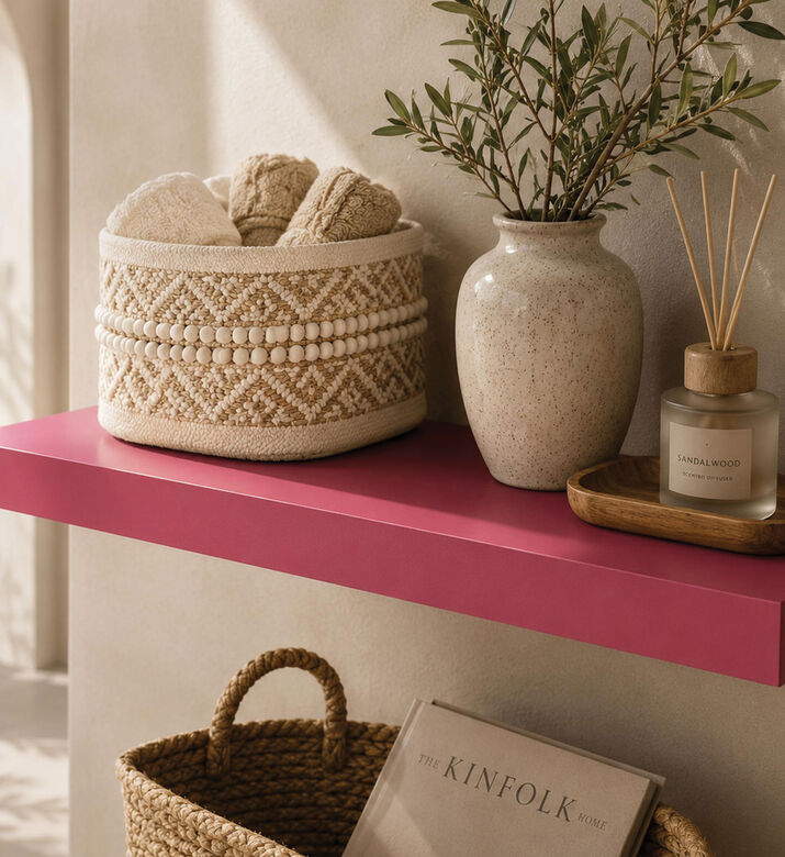 Duraline Colored Wood Floating Shelf, Packshot View