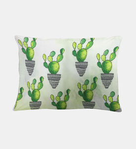 Home Deco and More Cactus Printed Throw Cushion, Packshot View