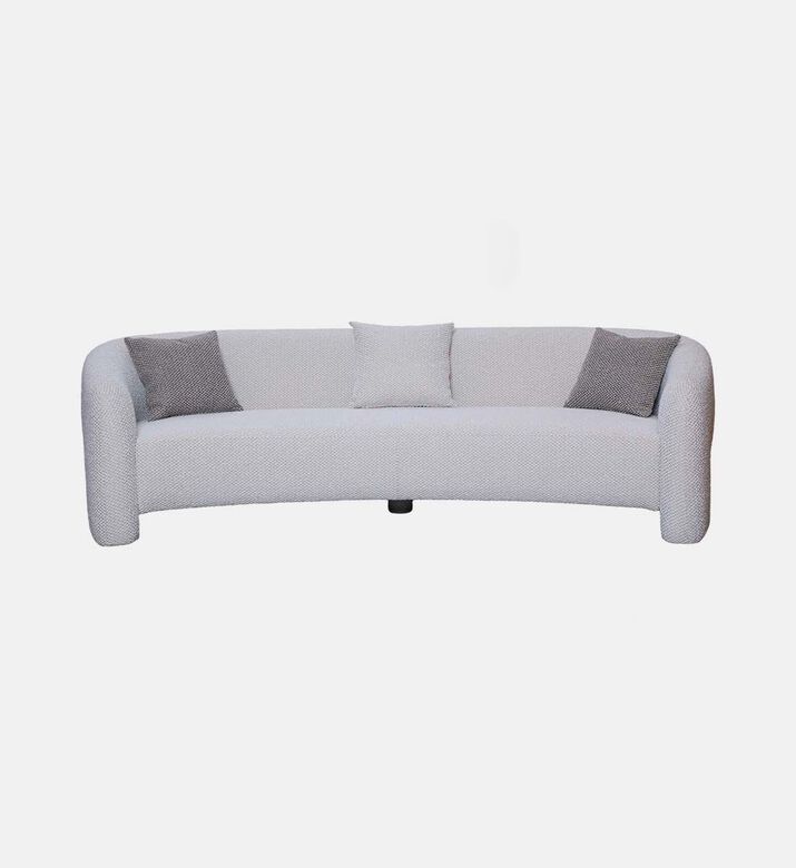 Home Deco and More 3-seater Rounded Design Sofa, Packshot View