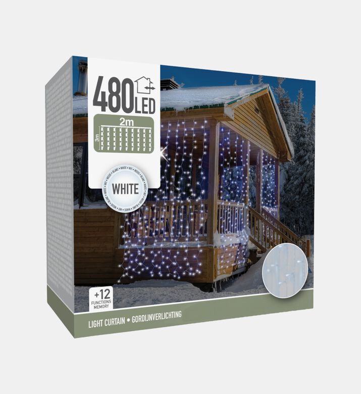 Home Deco and More Led Curtain Light 480led, Packshot View