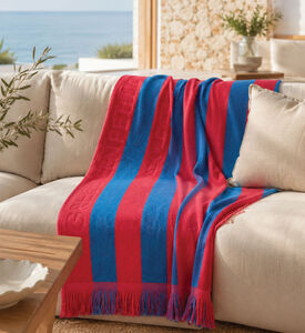 Green Petition Maris Amber Stripped Beach Towel, Fuchsia, 100x180-cm, Packshot View