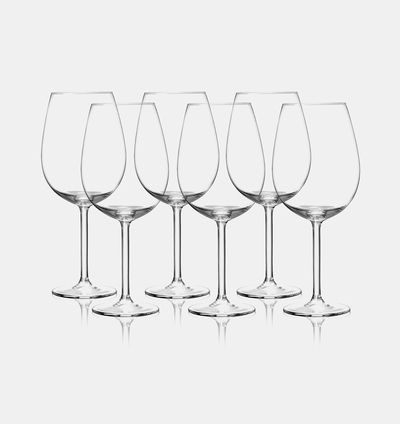 Glass White Wine Salute Set