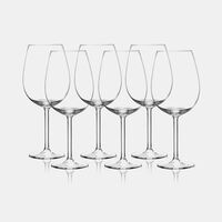 Glass White Wine Salute Set