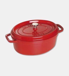 Staub Cocotte Oval Roaster, Red, 29-cm, Packshot View
