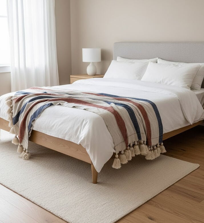 Home Deco and More Cosmic Cotton Handloom Throw, Packshot View