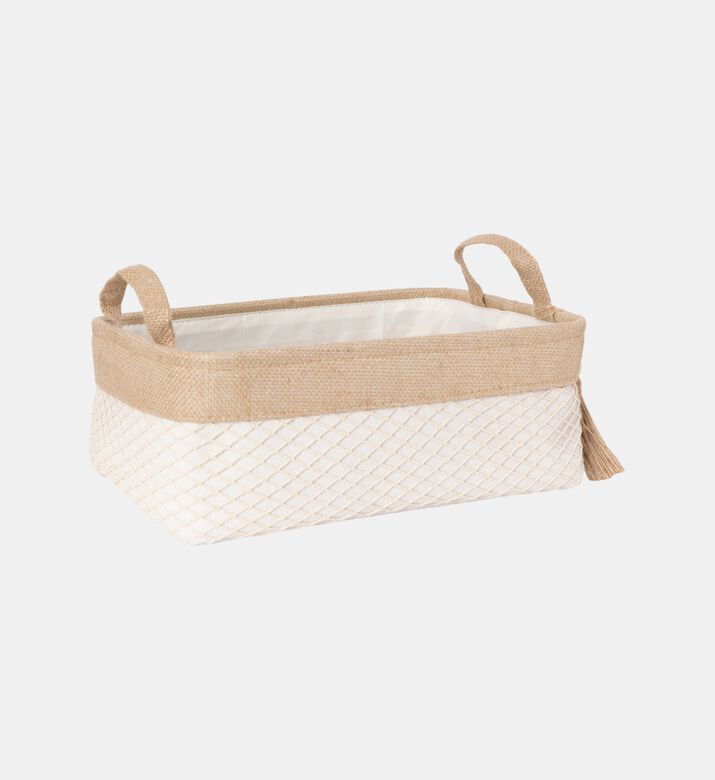 Canvas Jute 4-piece Storage Baskets Set