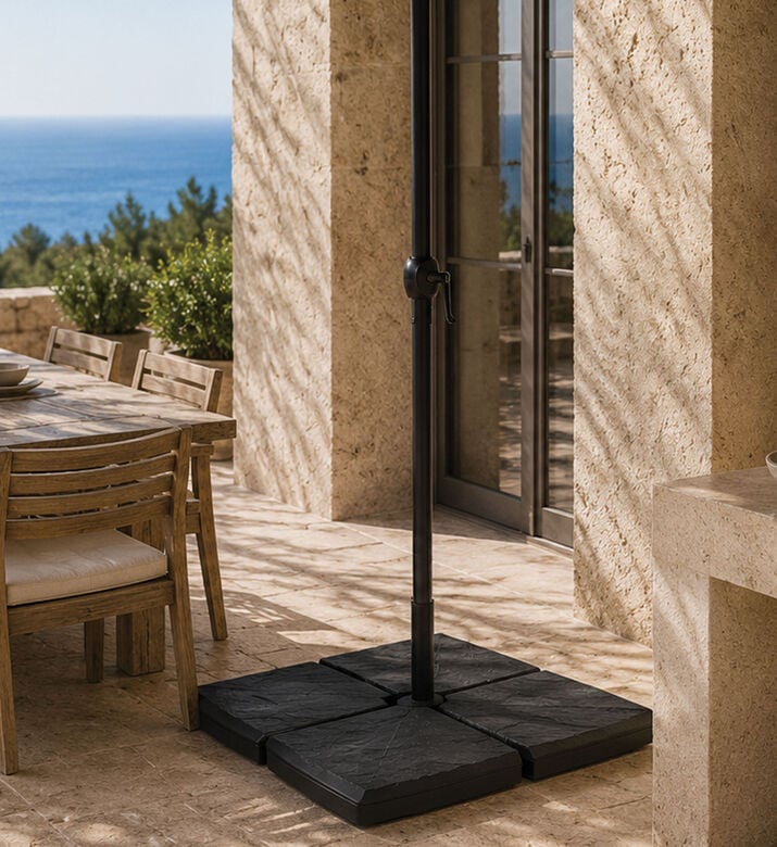 Home Deco and More Semi-circular Umbrella Stand Ballast, Packshot View
