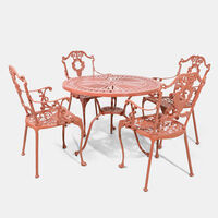 Bistro Dining Table With 4 Chairs Red