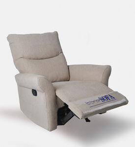 Home Deco and More Chad Swivel Recliner, Beige, Packshot View