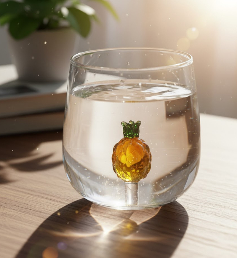 Pineapple Drinking Glass