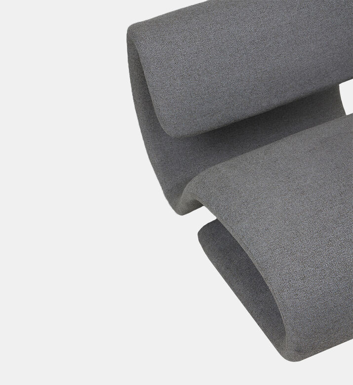 Dan Form Dubna Boucle Fabric Lounge Chair, Taupe, Packshot View