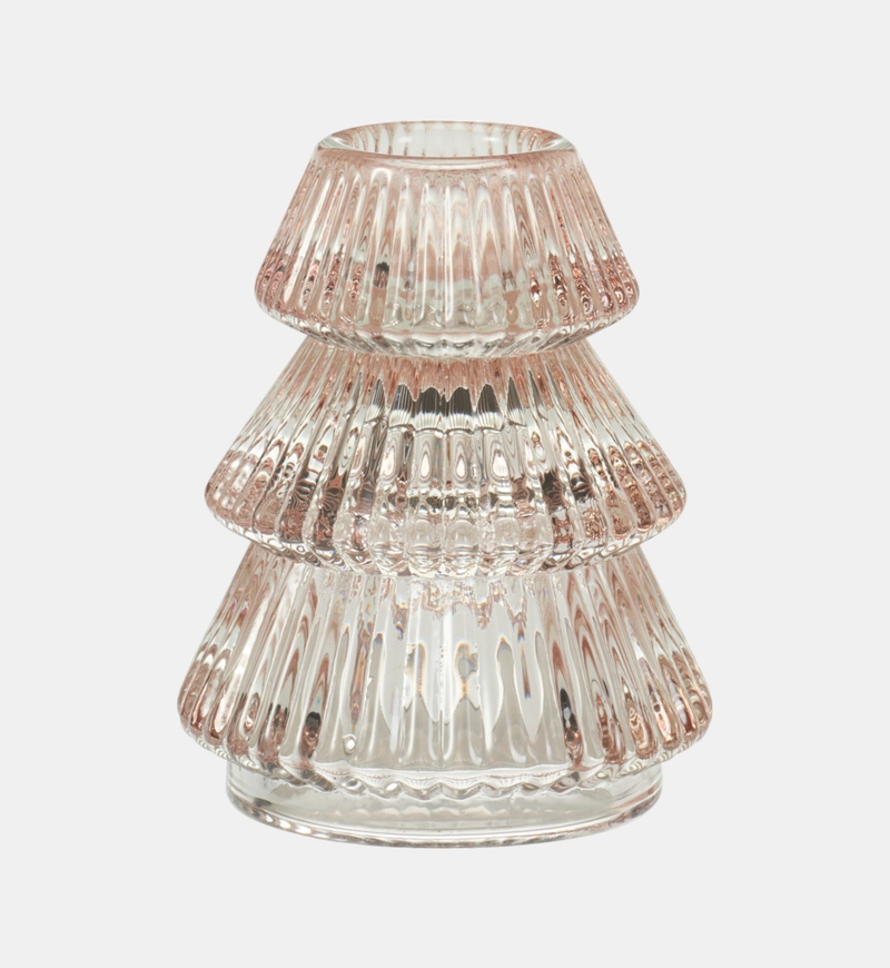 Glass Tree-shape Candle Holder