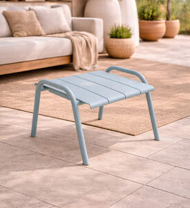 Ezeis Fleole Aluminum Low Table, Blue, Packshot View