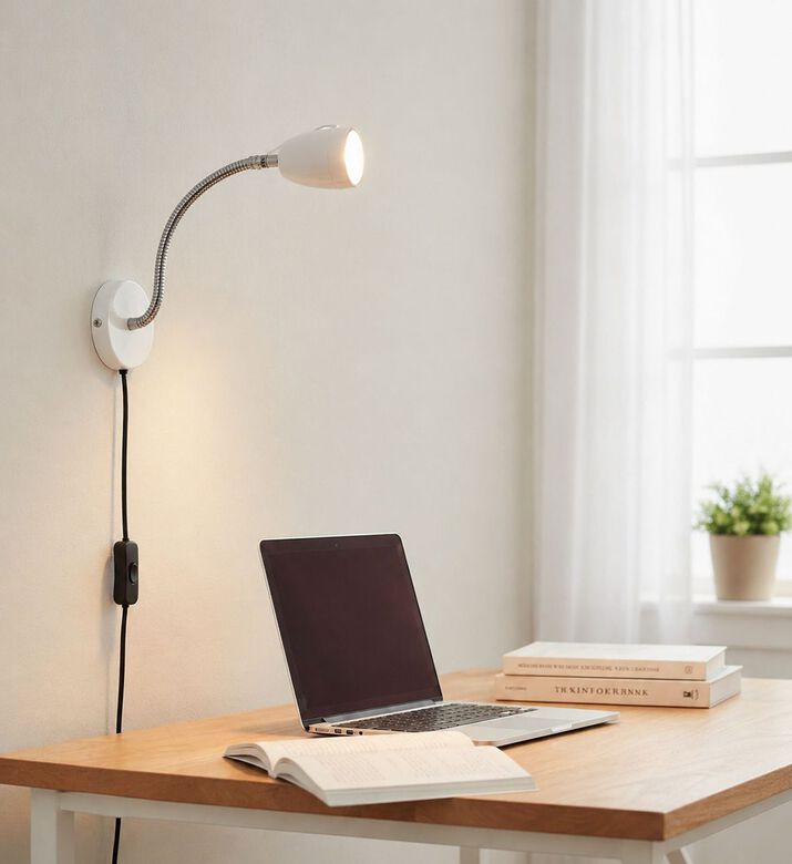 Girard Sudron Ceramic Flag Socket E27 Wall Lamp, Packshot View