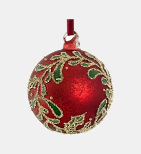 Shishi Glass Clear Threads Ball, Red, 10-cm, Packshot View
