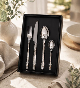Home Deco and More Forge Stainless Steel 18 0 Shiny-finish 24 Piece Cutlery Set, Packshot View