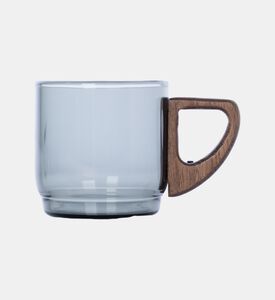 Wooden Handle Tea Mug 4-piece Set -8.3x5.5x5.5 Cm