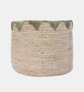Corn Husk Zigzag Basket