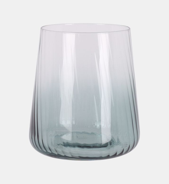 Curved Stripe Design Drinking Glass