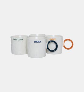 Printed Bone China Mug 4-piece Set