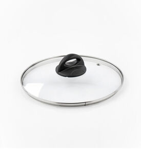 Barazzoni Simple Glass Handled Round Lid, Clear, 20-cm, Packshot View