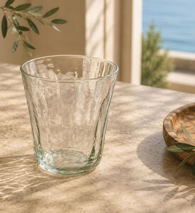 Home Deco and More Ribbed Drinking Glass, Packshot View