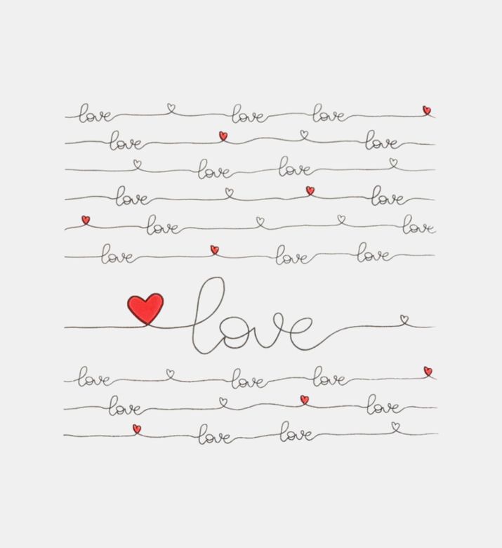 Heart Designs Paper Napkins
