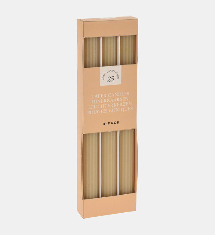 Wax 3-piece Dinner Candles Set