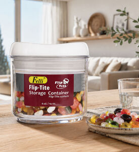 Home Deco and More Flip-tite Acrylic Food Saver, Clear, 400-ml, Packshot View