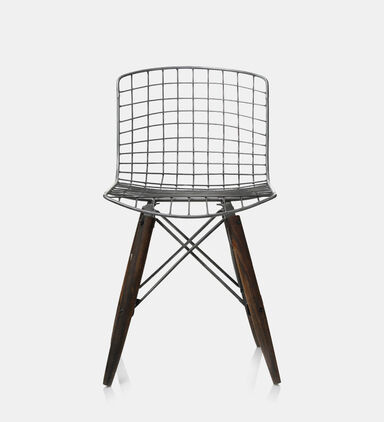 Iron Wire Grid Iron Chair